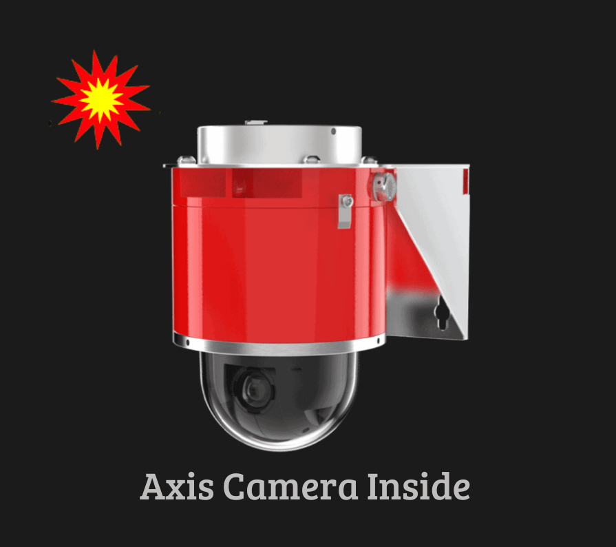 Hazardous Area Panoramic Dome Camera aluminum housing with Axis P3827